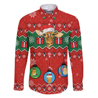 Lovely Giraffe Christmas Family Matching Short Sleeve Bodycon Dress and Hawaiian Shirt Xmas Holiday Patterns - Wonder Print Shop