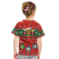 Lovely Giraffe Christmas Kid T Shirt Xmas Holiday Patterns - Wonder Print Shop