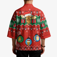 Lovely Giraffe Christmas Kimono Xmas Holiday Patterns - Wonder Print Shop