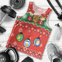 Lovely Giraffe Christmas Men Tank Top Xmas Holiday Patterns - Wonder Print Shop