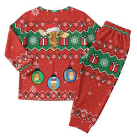 Lovely Giraffe Christmas Pajama Set Xmas Holiday Patterns - Wonder Print Shop