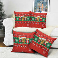 Lovely Giraffe Christmas Pillow Cover Xmas Holiday Patterns - Wonder Print Shop