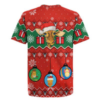 Lovely Giraffe Christmas Rugby Jersey Xmas Holiday Patterns - Wonder Print Shop