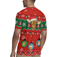 Lovely Giraffe Christmas Rugby Jersey Xmas Holiday Patterns - Wonder Print Shop