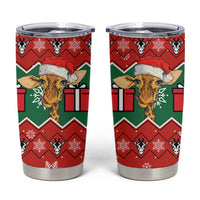 Lovely Giraffe Christmas Tumbler Cup Xmas Holiday Patterns - Wonder Print Shop