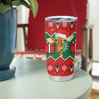 Lovely Giraffe Christmas Tumbler Cup Xmas Holiday Patterns - Wonder Print Shop