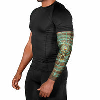 Horus Eye of Ra Arm Sleeves Golden Falcon Ancient Egyptian Symbol in Futuristic