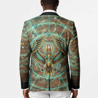 Horus Eye of Ra Blazer Golden Falcon Ancient Egyptian Symbol in Futuristic