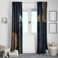 Heru-Ur Falcon Eyes Window Curtain Solar Disk Ancient Egyptian Mythology in Dark Stone
