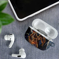 Heru-Ur AirPods Case Flaming Wings and Sword Ancient Egyptian Warrior