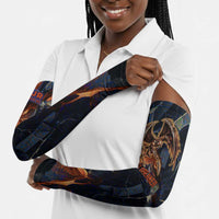 Heru-Ur Arm Sleeves Flaming Wings and Sword Ancient Egyptian Warrior