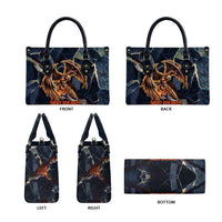 Heru-Ur Leather Bag Flaming Wings and Sword Ancient Egyptian Warrior