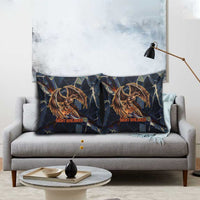Heru-Ur Pillow Cover Flaming Wings and Sword Ancient Egyptian Warrior