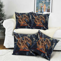 Heru-Ur Pillow Cover Flaming Wings and Sword Ancient Egyptian Warrior
