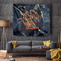 Heru-Ur Tapestry Flaming Wings and Sword Ancient Egyptian Warrior
