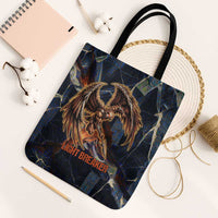 Heru-Ur Tote Bag Flaming Wings and Sword Ancient Egyptian Warrior