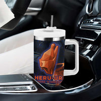 Heru-Ur Tumbler With Handle Flaming Wings and Sword Ancient Egyptian Warrior