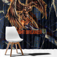 Heru-Ur Window Curtain Flaming Wings and Sword Ancient Egyptian Warrior