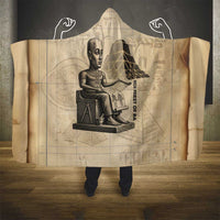 Imhotep Hooded Blanket Pyramid Blueprints Ancient Egyptian Architecture and Priest