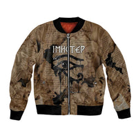 Imhotep Eye of Horus Bomber Jacket Papyrus Scrolls Ancient Egyptian Medicine