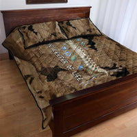 Imhotep Eye of Horus Quilt Bed Set Papyrus Scrolls Ancient Egyptian Medicine