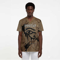Imhotep Eye of Horus Scrub Top Papyrus Scrolls Ancient Egyptian Medicine