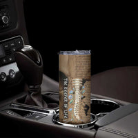 Imhotep Eye of Horus Skinny Tumbler Papyrus Scrolls Ancient Egyptian Medicine