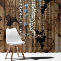 Imhotep Eye of Horus Window Curtain Papyrus Scrolls Ancient Egyptian Medicine