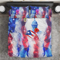 Puerto Rico Bedding Set with Coqui Frog, Hibiscus Flowers, and Flag Landmark Design - Wonder Print Shop