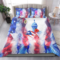 Puerto Rico Bedding Set with Coqui Frog, Hibiscus Flowers, and Flag Landmark Design - Wonder Print Shop