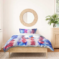 Puerto Rico Bedding Set with Coqui Frog, Hibiscus Flowers, and Flag Landmark Design - Wonder Print Shop