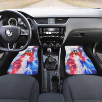 Puerto Rico Car Mats with Coqui Frog, Hibiscus Flowers, and Flag Landmark Design - Wonder Print Shop
