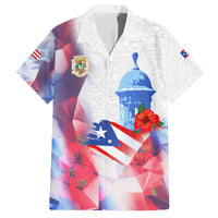 Puerto Rico Family Matching Off The Shoulder Long Sleeve Dress and Hawaiian Shirt with Coqui Frog, Hibiscus Flowers, and Flag Landmark Design - Wonder Print Shop