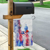 Puerto Rico Garden Flag with Coqui Frog, Hibiscus Flowers, and Flag Landmark Design - Wonder Print Shop