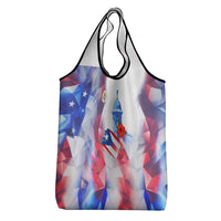 Puerto Rico Grocery Bag with Coqui Frog, Hibiscus Flowers, and Flag Landmark Design - Wonder Print Shop