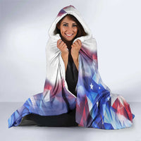 Puerto Rico Hooded Blanket with Coqui Frog, Hibiscus Flowers, and Flag Landmark Design - Wonder Print Shop