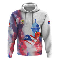 Puerto Rico Hoodie with Coqui Frog, Hibiscus Flowers, and Flag Landmark Design - Wonder Print Shop
