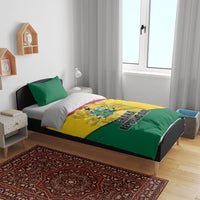 Ghana Republic Day Bedding Set Ghanaian Pride Flag Colors With Coat Of Arms And Black Star