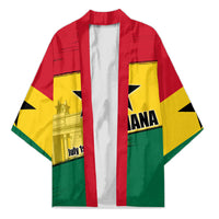 Ghana Republic Day Kimono Ghanaian Pride Flag Colors With Coat Of Arms And Black Star