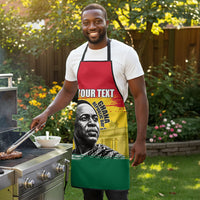 Personalized Ghana Republic Day Apron Kwame Nkrumah Vintage Portrait Art - July 1st Theme