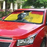 Personalized Ghana Republic Day Auto Sun Shade Kwame Nkrumah Vintage Portrait Art - July 1st Theme