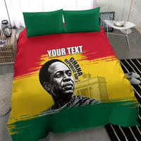 Personalized Ghana Republic Day Bedding Set Kwame Nkrumah Vintage Portrait Art - July 1st Theme