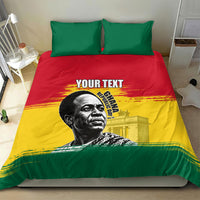 Personalized Ghana Republic Day Bedding Set Kwame Nkrumah Vintage Portrait Art - July 1st Theme