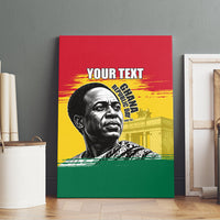 Personalized Ghana Republic Day Canvas Wall Art Kwame Nkrumah Vintage Portrait Art - July 1st Theme
