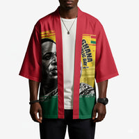 Personalized Ghana Republic Day Kimono Kwame Nkrumah Vintage Portrait Art - July 1st Theme
