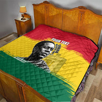 Personalized Ghana Republic Day Quilt Kwame Nkrumah Vintage Portrait Art - July 1st Theme