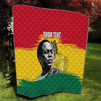 Personalized Ghana Republic Day Quilt Kwame Nkrumah Vintage Portrait Art - July 1st Theme
