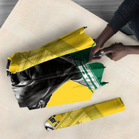 Personalized Ghana Republic Day Umbrella Kwame Nkrumah Vintage Portrait Art - July 1st Theme