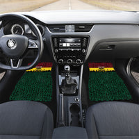Personalized Ghana Republic Day Car Mats Adinkra Pattern Heritage Silhouette African Culture Art