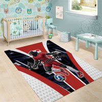 Panama Soccer Harpy Eagle Area Rug Los Canaleros Football Mascot Fan